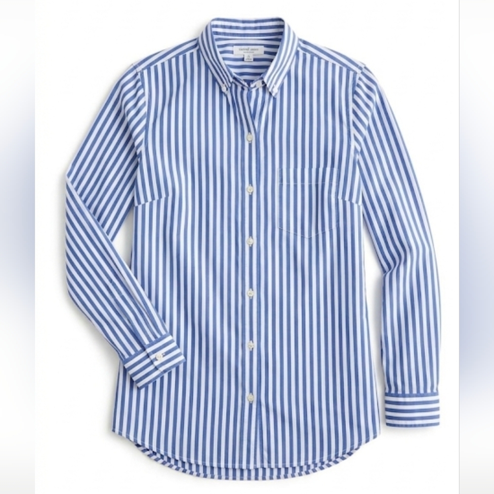 💙 Old Navy Blue & White Striped Tunic Shirt. XS - Picture 1 of 11